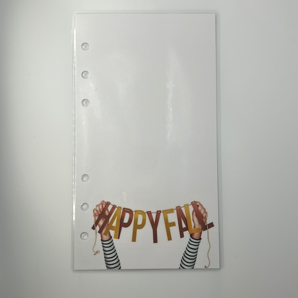 Personal Size - Agenda Planner Divider Dashboard (Happy Fall)